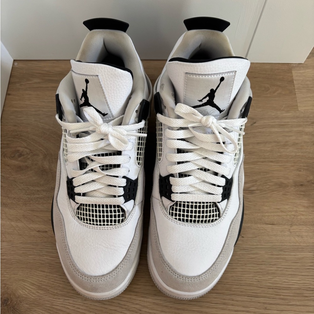 Nike Air Jordan 4 Military Black Size 9.5 - Picture 4 of 10